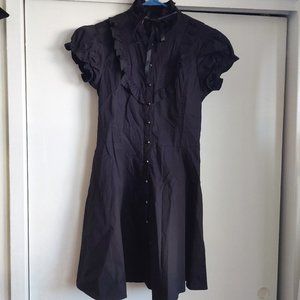 Killstar Lillian Lies Goth Bib Dress